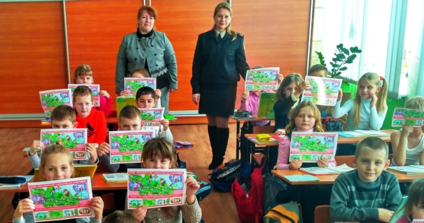 Чорнобаївські рятувальники провели для школярів профілактичний захід