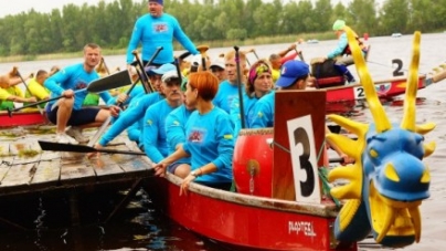 У Черкасах відбулися всеукраїнські змагання з веслування на човнах “Дракон”