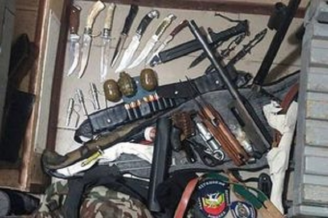 Арсенал зброї з АТО виявили у черкащанина