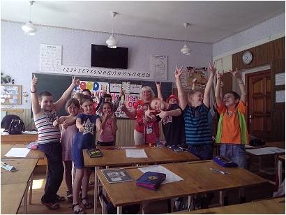 У шкільних таборах діти спілкувалися з носіями іноземних мов
