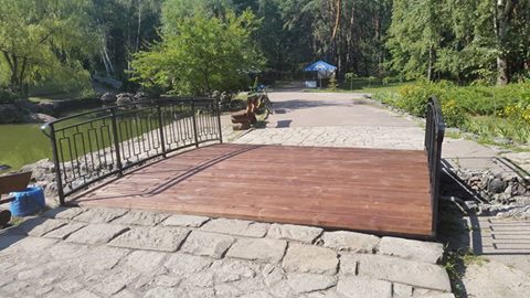 У черкаському парку проведено реконструкцію мосту біля Русалоньки