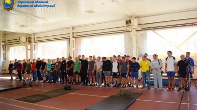 Черкаські курсанти-пожежники вибороли кубок області з гирьового спорту