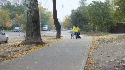 На вулиці Новопречистенській  з’явився тротуар, на який черкасці чекали майже 30 років