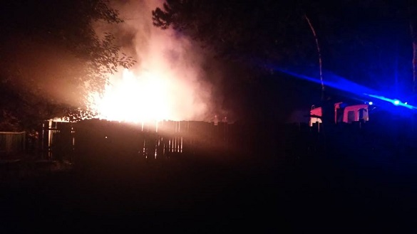 Сталася масштабна пожежа на пилорамі в Черкаському районі