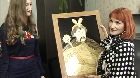 Портрет Хмельницького у рідкісній техніці подарувала майстриня черкаському музею