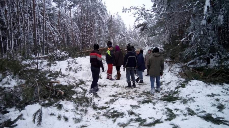 Роботи по ліквідації наслідків снігопаду тривають на Катеринопільщині