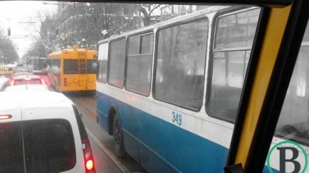 У Черкасах призупинений рух тролейбусів