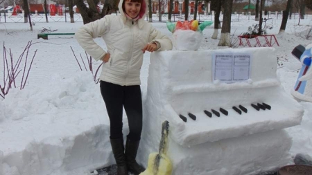 Уманські села змагаються у конкурсі снігових скульптур