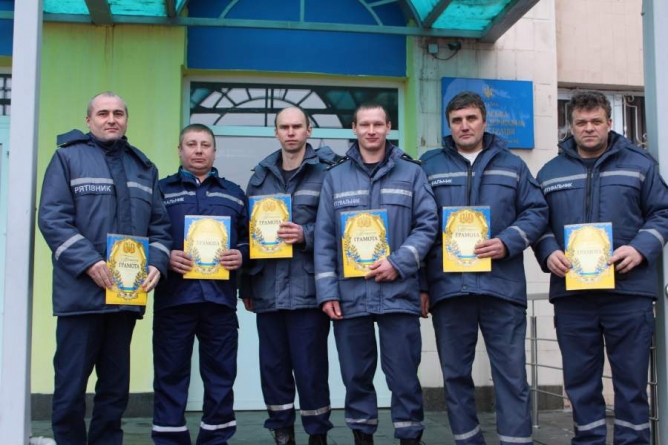 Черкаських рятувальників відзначили за участь в ліквідації січневої негоди