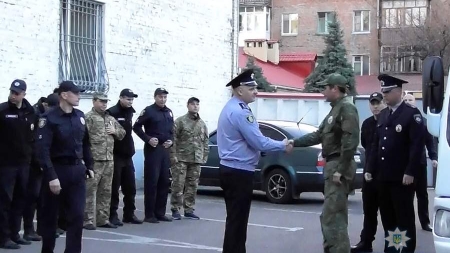 Додому повернулися черкаські поліцейські, що несли службу на Сході