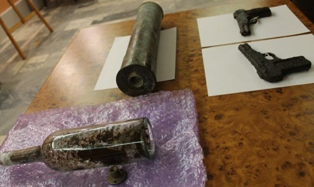 У Холодному Яру знайдено снарядну гільзу з повстанськими документами