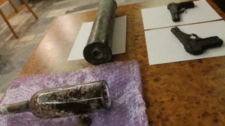 Снарядну гільзу з повстанськими документами знайдено в Холодному Яру