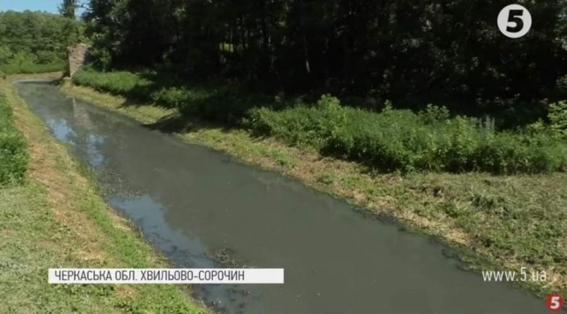 На Черкащині селяни задихаються від смороду місцевої водойми