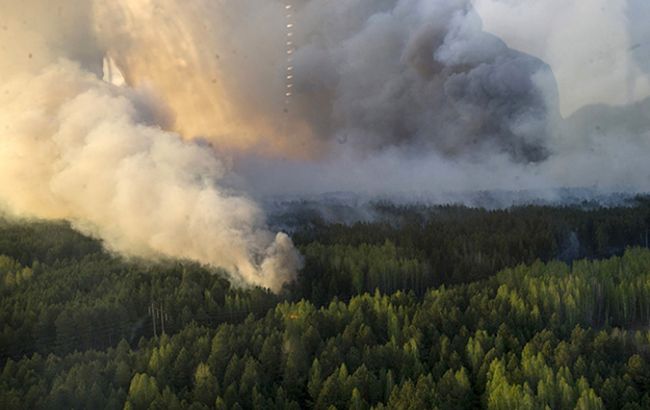 Чутки про загрозу для Черкащини через пожежу під Чорнобилем не мають підстав, – синоптики