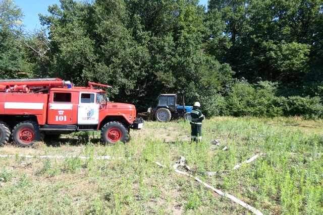 Навчання з ліквідації пожежі в лісі провели лісівники Звенигородського лісгоспу та рятувальники (Відео, фото)
