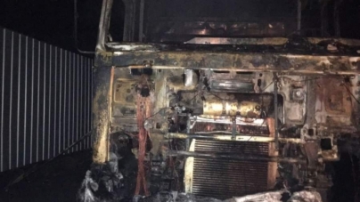 На Черкащині водій згорів у кабіні вантажівки