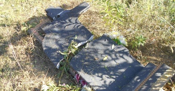На Черкащині вандали розгромили кладовище (фото)
