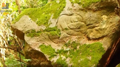 На Уманщині знайшли камінь з висіченим зображенням русалки (відео)