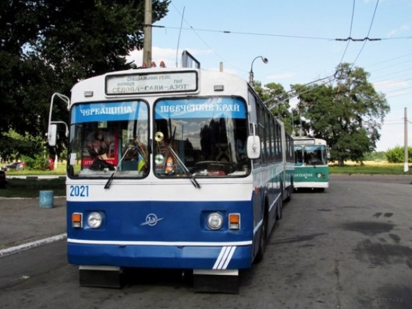 У Черкасах через аварію тролейбуси №1, 1А, 2, 8 та 8Р їздитимуть до Вантажного порту