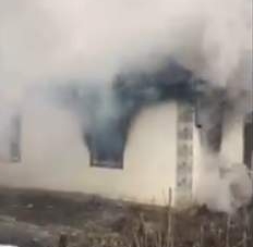 На Черкащині чоловік загинув в палаючому будинку (відео)