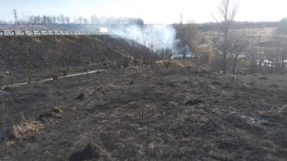 На Черкащині двічі гасили загоряння сухої трави