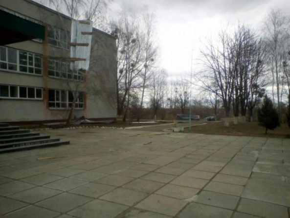 У школі в Каневі вітром частково зірвало конструкцію з даху (фото)