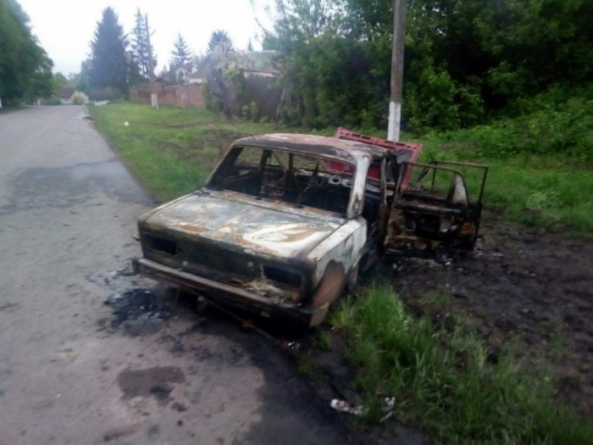 На Черкащині згорів автомобіль