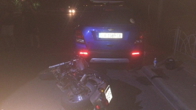 У Черкасах водій Daewoo Sens зіткнувся з мотоциклом (фото)