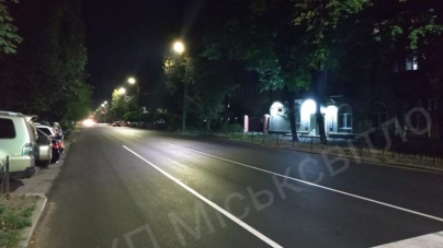 Ще одна вулиця у Черкасах засяяла новими ліхтарями