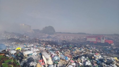 На Черкащині горіли два сміттєзвалища (фото)