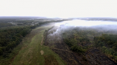 На Черкащині горить торфовище (фото, відео)