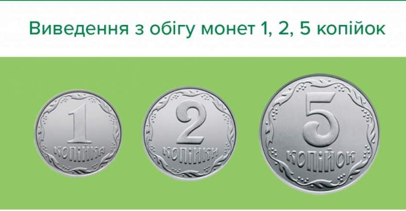 Відсьогодні черкащани не зможуть користуватися монетами 1, 2 та 5 копійок