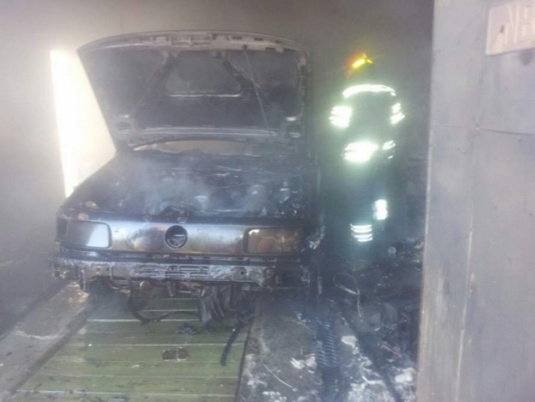 У селі на Черкащині згорів автомобіль
