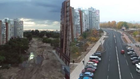 ДО і ПІСЛЯ: вражаюче відео реконструйованої вул.Героїв Дніпра у Черкасах