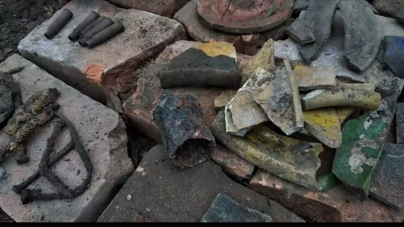 Залишки старої печі та кухонного посуду розкопали археологи на Черкащині