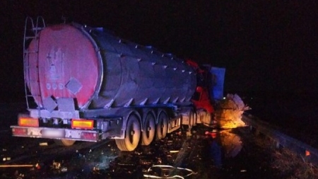 На Черкащині зіткнулись дві вантажівки: є постраждалий (фото)