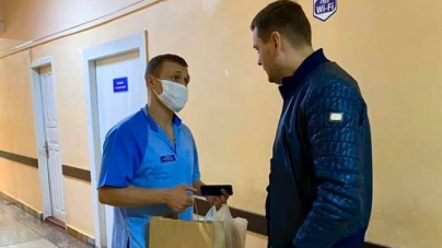 Черкаський депутат передав продукти у Третю лікарню