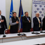 Представники Черкаської міської ради привітали колектив Черкаського державного технологічного університету із 63-річчям