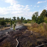Рятувальники ліквідували 5 пожеж на відкритих територіях області