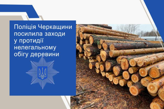 На Черкащині посилили заходи протидії нелегальному обігу деревини