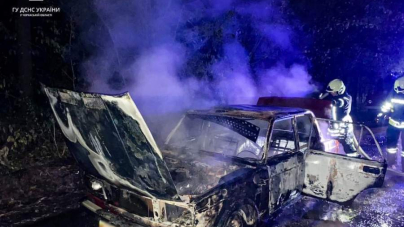 Рятувальники Черкащини ліквідували пожежу автомобіля