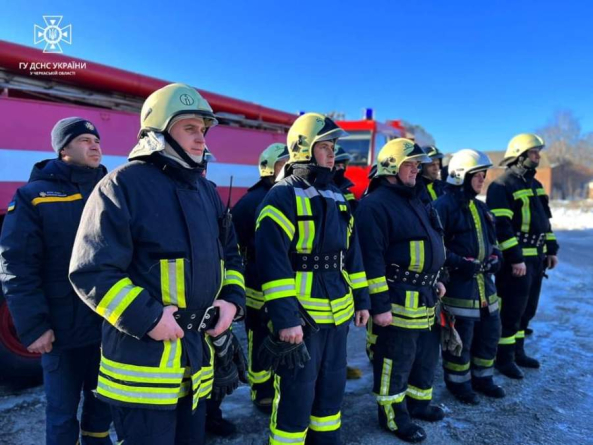 На Золотоніщині рятувальники провели пожежно-тактичні навчання