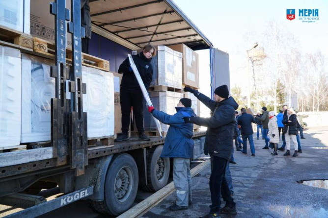 Черкаси отримали гуманітарну допомогу від Німеччини