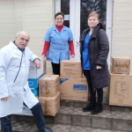 На Черкащині «батьківщинівці» передали медикам гуманітарну допомогу