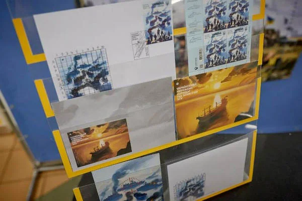 В Черкасах погасили нову марку від Укрпошти: “русскій воєнний флот – до дна!”
