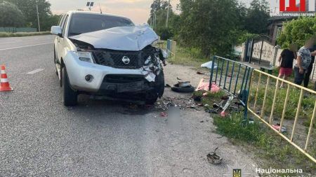 Зіткнення на трасі: у Золотоніському районі постраждав мотоцикліст