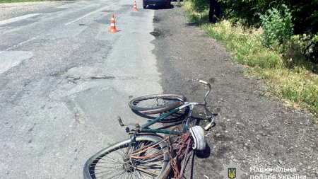 На Черкащині в автопригоді постраждала велосипедистка (ФОТО)