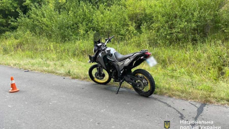 У ДТП на Черкащині зіткнулися два неповнолітні мотоциклісти